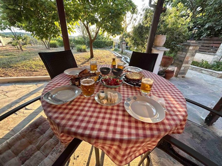 Yourlittlemiracle-Panoramicview+Firepit+Garden+Bbq Αργαλαστή Εξωτερικό φωτογραφία